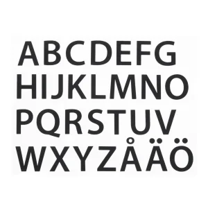 Magnetbokstäver A-Ö, versaler